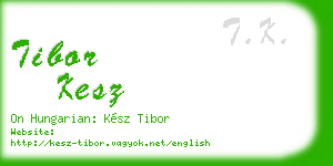 tibor kesz business card